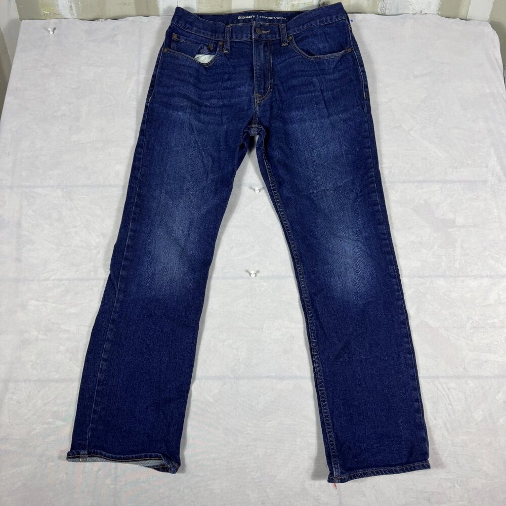 Old Navy Straight/Droit Jeans Mens Blue Stretch Denim Everyday Size‎ 30x30